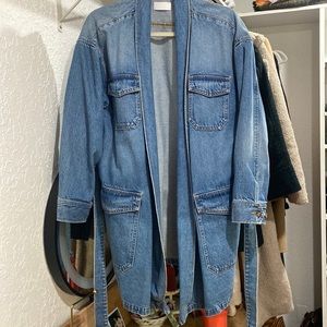 Free People Denim Wrap Dress/Jacket